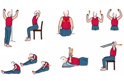 Movemento con osteocondrose torácica