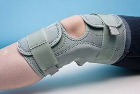 Ortese de xeonllos para fixar unha articulación afectada por artrose