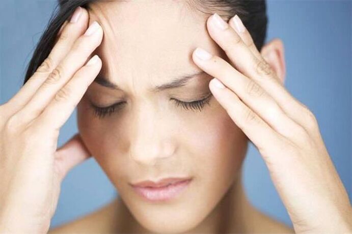 Dor de cabeza con osteocondrose cervical